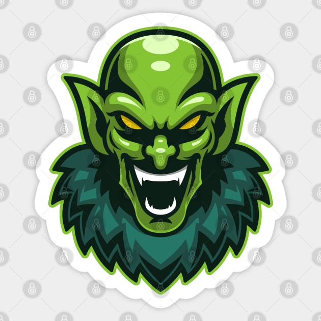 Orc Sticker by mightyfire